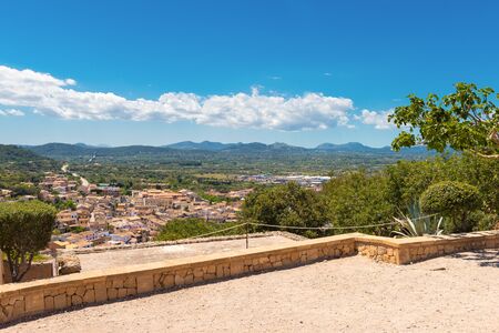 Capdepera city located on Majorca and neighboring the resort of Cala Ratjada. Baleares, Spainの写真素材