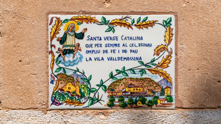 Mallorca, Spain - May 7, 2019: Architectural details in the city of Valldemossa