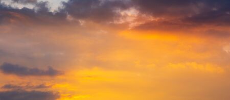 Beautiful color evening sky and amazing clouds.の写真素材