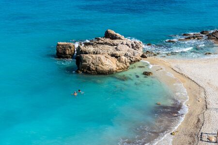 Xigia beach - natural sulfur spa on Zakynthos island. Greece.の写真素材