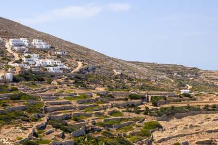 Folegandros, beautiful and small Greek island in the Aegean Sea. Cyclades, Greeceの写真素材