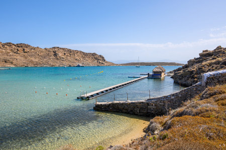 Monastiri Beach (the beach of the monastery of Agios Ioannis) located in a small rocky bay...