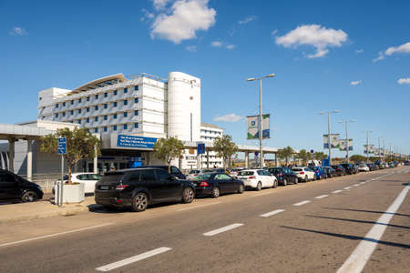 Athens, Greece - October 1, 2020: Mitsis luxury hotel next tothe terminal of Athens International Airportのeditorial素材
