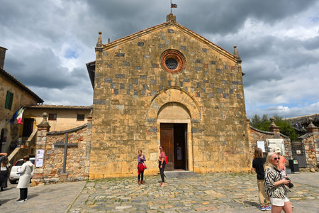 San Gimignano, Italy - April 30, 2023: San Gimignano medieval town in Tuscany, Italyのeditorial素材
