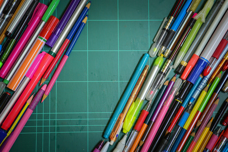 school and office suppliesの写真素材