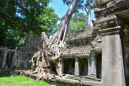 Angkor Wat lies 5.5 kilometres (3.4 mi) north of the modern town of Siem Reapのeditorial素材