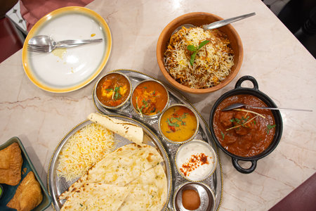 Indian food made in Thailand Made from flour and served with curry pasteの写真素材