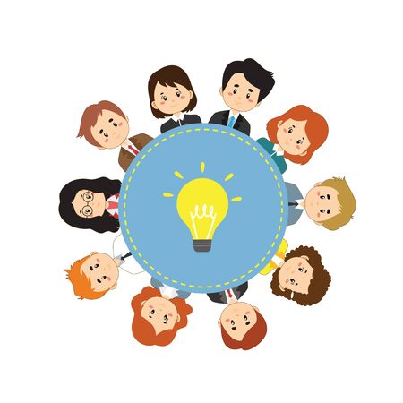 Collaborative People Concept Vector Illustrationのイラスト素材