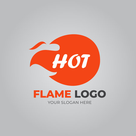 Logo Flame on Light Background for your project and othersのイラスト素材