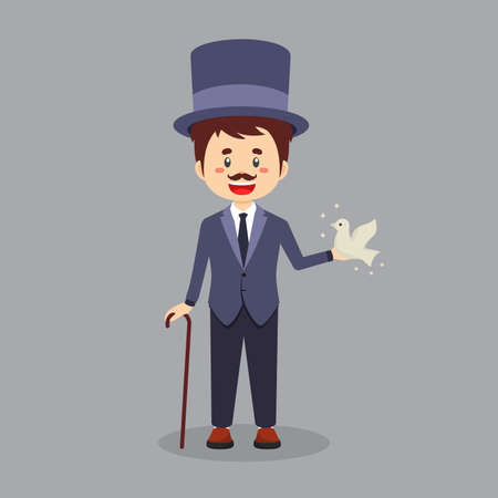 A Magician Is Putting On A Show for your project and othersのイラスト素材