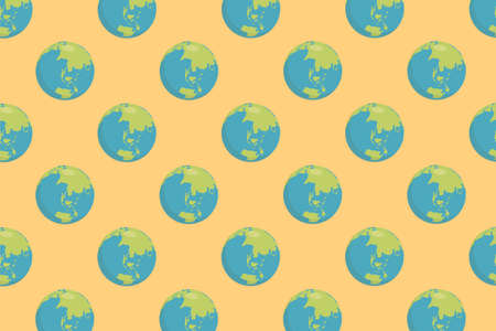 Design with Seamless Pattern Earth for your project and othersのイラスト素材