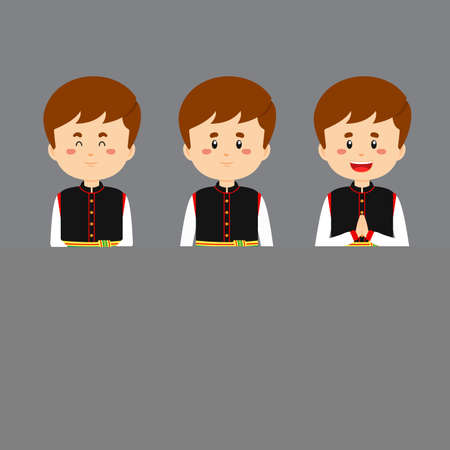 Poland Character with Various Expression for your Project and Othersのイラスト素材