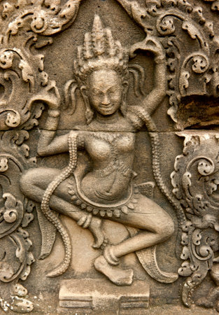 Smiling faces in the Temple of Bayon