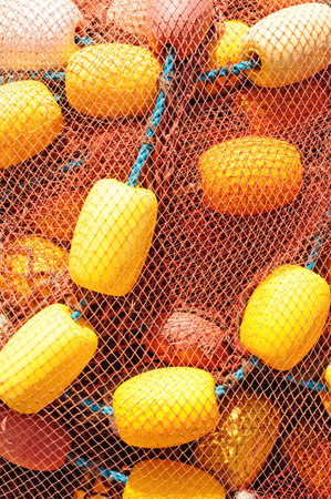 Fishing net at an old port