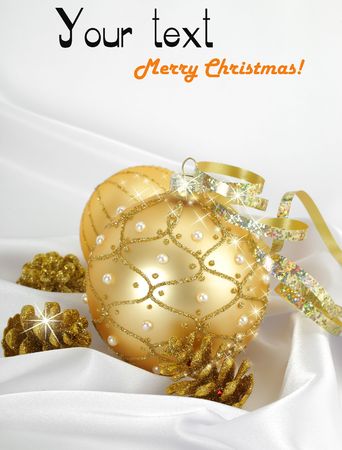 Christmas pictures on a light backgroundの写真素材