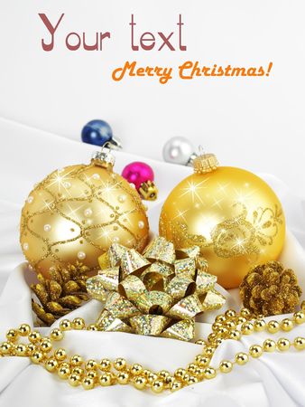 Christmas pictures on a light backgroundの写真素材