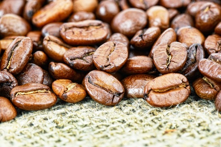 Black Coffee corn on a white backgroundの写真素材