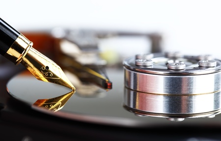 Computer hard disk の写真素材