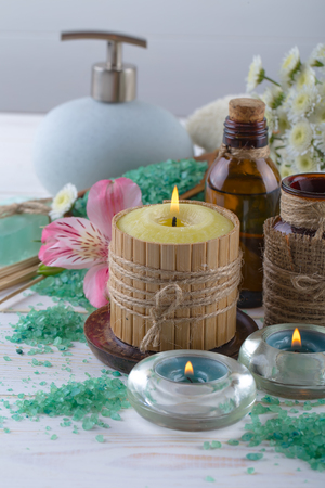 SPA and accessories for oriental massageの写真素材