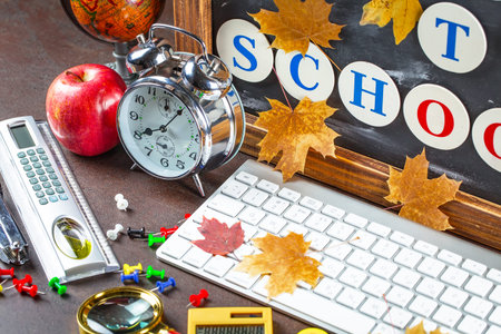 Back to school. Items
