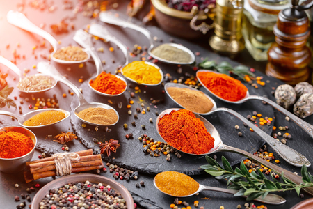 Spices and seasonings for cookingの写真素材