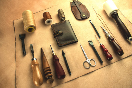 Tools for crafting animal skin.