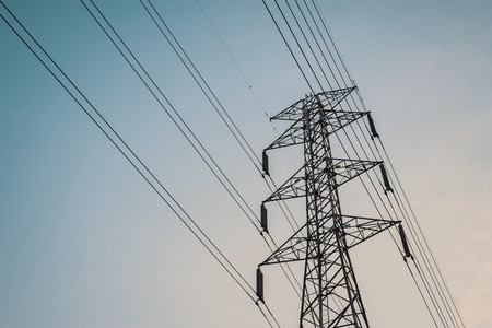 electric poleの写真素材