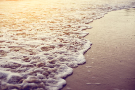 Beaches and waves of the seaの写真素材