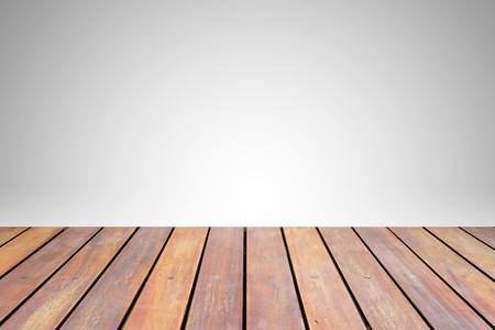 Wooden scene on white backgroundの写真素材