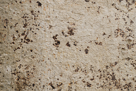 Rusted steel plate. The rusted steel plate caused by moisture. Steel plate rust caused by water. Old rusted steel sheet caused by water.の写真素材