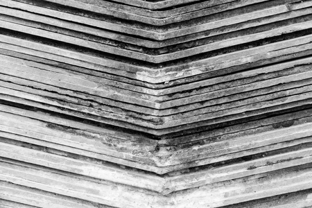 The pattern of overlapping tiles.の写真素材