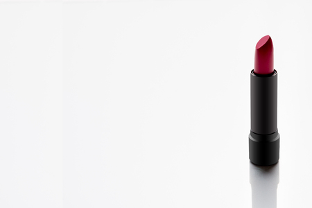 Lipstick on a white background.の写真素材