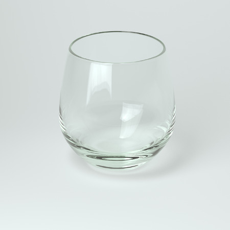 Glass Collection - For Whiskey  On White Backgroundの写真素材