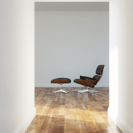 Empty room in a modern houseの写真素材