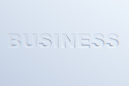 Cut-out lettering Business for web design.の写真素材
