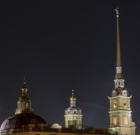 Peter and Paul Fortress in St. Petersburg, located on Hare Island, the historic core of the cityのeditorial素材