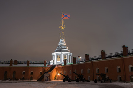 Naryshkin bastion of the Peter and Paul Fortress, located on Hare Island, the historic core of the cityのeditorial素材