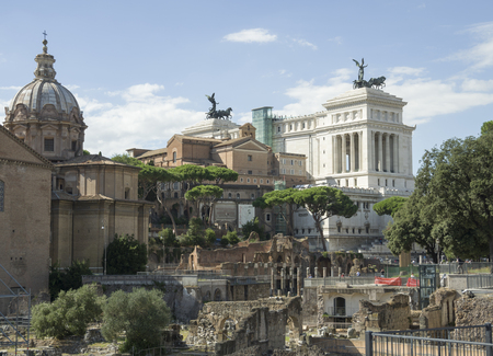 the best views of Rome and attractions for tourists coliseum pantheon forumの写真素材
