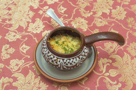 julienne of mushrooms with cheeseの写真素材