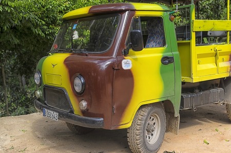 HAVANA, CUBA - JANUARY 03, 2018: Former Russian army truckのeditorial素材