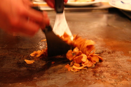 kobe beef in kobe japan fried garlicの写真素材