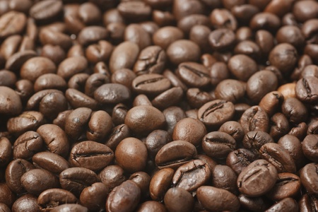 roasted coffee beans backgroundの写真素材