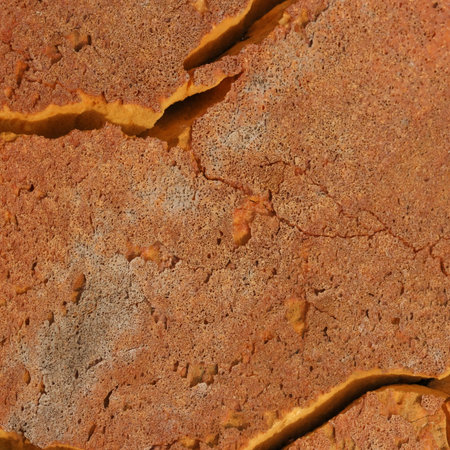 Old orange foam surface background