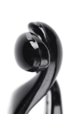 closeup of hair clips  isolated on white background の写真素材