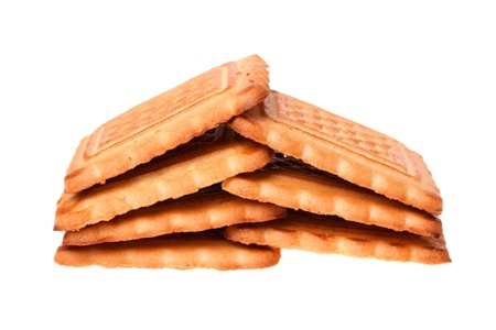 Cookies isolated on a white backgroundの写真素材