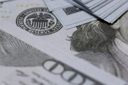 US One Hundred Dollar Banknotes Background