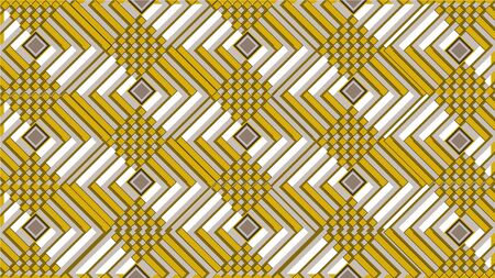 Picture of a golden and silver color, triangle pattern, background vector wallpaper.のイラスト素材