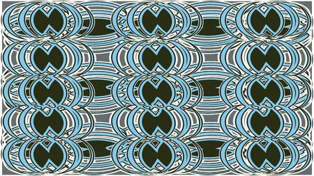 Picture of a blue color, curve pattern, abstract vector graphic design.のイラスト素材