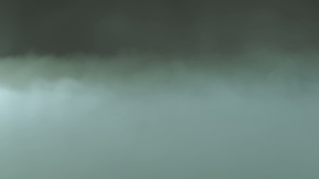 Photo of Realistic Clouds, Smoke, Dry Ice Smoke Texture on black dark Background. For website background, print wallpapers, office or design element, posters and more.の写真素材