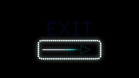 Text sign bulbs LED pixels, light flashing, blinking lights advertising banner. Light Text Logo....